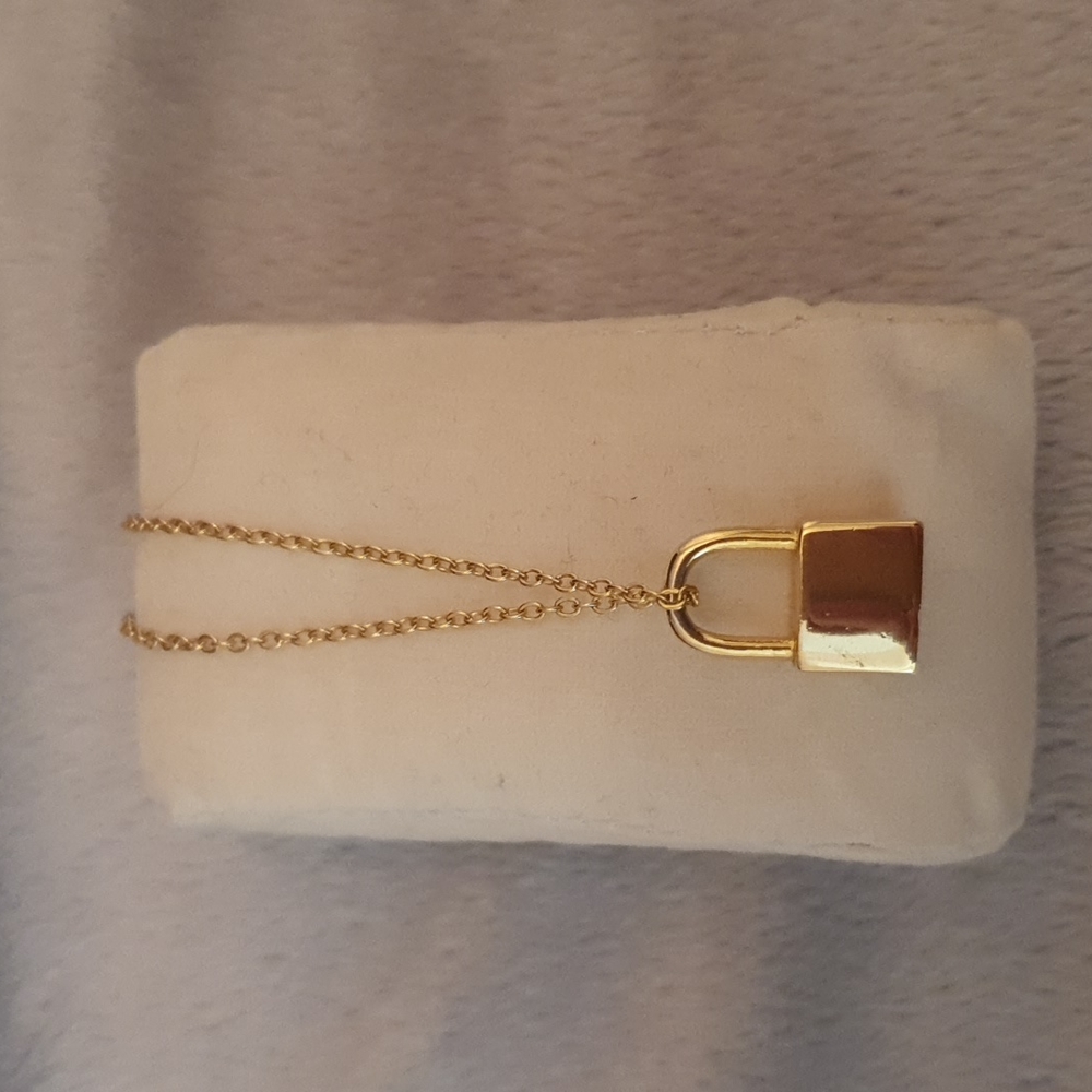 SOLD Brand New Lock & Chain Necklace